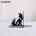 thumbnail image 3 of GLOWNEON Fox Metal Bookend, Book Holder Art for Shelf or Office Table Decor, Book Ends Decorative, 3 of 4