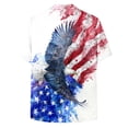 thumbnail image 6 of UngA America 250 Shirt, Men's American Flag Patriotic Button Down Shirt USA 4th of July Short Sleeve Tshirts Shirts for Men (Light Gray,XXL), 6 of 6