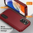 thumbnail image 4 of for Samsung Galaxy A14 5G Case, Samsung A14 5G Phone Case with Built in Kickstand, Shockproof/Dustproof/Drop Proof Military Grade Protective Cover for Galaxy A14 5G 6.6" Black/Red, 4 of 14
