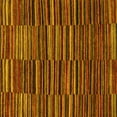 thumbnail image 1 of Ahgly Company Machine Washable Indoor Square Abstract Yellow Modern Area Rugs, 6' Square, 1 of 4