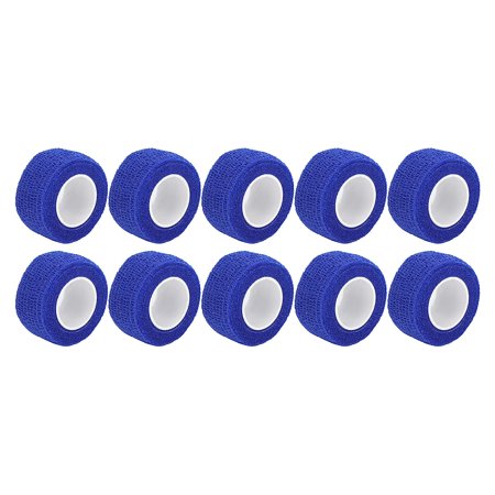 Tattoo Grip Cover, Safe Hygienic Tattoo Grip Tape Portable High Resistance 10pcs Cohesive for Tattooist for Home for Tattoo Salon(Blue)