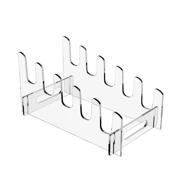 Escurridor de platos, estante de almacenamiento para exhibir vajilla, organizador de platos, soporte para platos 5 niveles