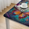 thumbnail image 5 of Acheng Butterfly Square Fitted Table Cloths 100% Polyester Fiber 46*46, 5 of 8
