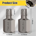 thumbnail image 2 of shiyou-Double Head Screw Extractor Set, Newest Version 3/8” Drive 2-in-1 Functional Easy Out Bolt Extractor, 2PC, 5/16 & 11/32, 2 of 4