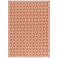 thumbnail image 2 of Safavieh Martha Stewart Beach House Jonette Geometric Indoor/Outdoor Area Rug, Rust/Creme, 5'1" x 7', 2 of 6