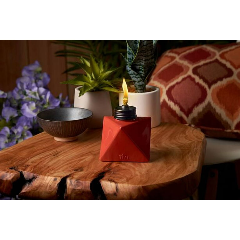 TIKI® Brand 3-Pack 4.25 Inch Table Torch Glass Prism Blue, Teal and Red TIKI® Brand 3-Pack 4.25 Inch Table Torch Glass Prism Blue, Teal and Red