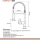 thumbnail image 5 of Kitchen Mixer Tap Modern Single Handle Spring Pull Out Kitchen Faucet With Pull Out Spray, Matte Black Kitchen Sink Faucet, 5 of 5