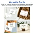 Retangle Card Avery Matte White Rectangle Cards, 2.5