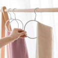 thumbnail image 4 of Scarf Hooks - 8pcs Non-slip Steel Tie Loop Holder Organizer For Neckties, Shawls Scarves, Cashmere (white), 4 of 5
