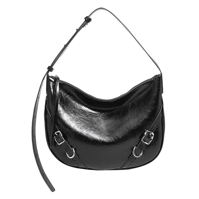Bolsos de mano a la moda para mujer, bolso versátil de Color sólido para axila, bolso de calle para mujer