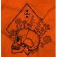 thumbnail image 2 of Floral Diamond Skull Symbol Spiritual Unisex Plus Fleece Graphic Hoodie Brisco Brands 3X, 2 of 5