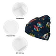 thumbnail image 3 of Disketp Spaceships and Stars Winter Beanie for Men Women Beanie Knit Hat Cuffed Cap Beanie Knit Chunky Snow Cap, 3 of 6