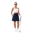 thumbnail image 3 of Pinspark Skorts for Women 18" Golf Athletic Skirts with 6 Pockets High Waisted Tennis Workout Skirts UPF50+ Modest Casual Pickleball Skorts, 3 of 8