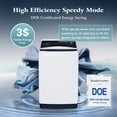 thumbnail image 5 of SUMMIT LIVING Compact Washing Machine, LED Display 10 Wash Programs 6 Water Levels 3 Water Temperatures, 1 Cu.ft Top-Load Compact Washer Machine for Apartment, Dorm, 5 of 9