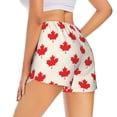 thumbnail image 3 of Disketp Happy Canada Day Print Women's Shorts Workout Shorts for Athletic Gym Running Shorts with Phone Pockets XX-Large, 3 of 8