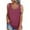 Wine, variant on Uaswgudfs 2025 Women's Trendy Henley Tank Top - Loose Fit Casual Flowy Sleeveless Summer Top with Crew Neck