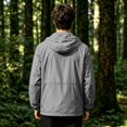 thumbnail image 7 of Sewkxo Mens Rain Jacket Lightweight Raincoat Waterproof with Hood Outdoor Windbreaker Jacket Travel Rain Jackets,Dark Gray 3XL, 7 of 7