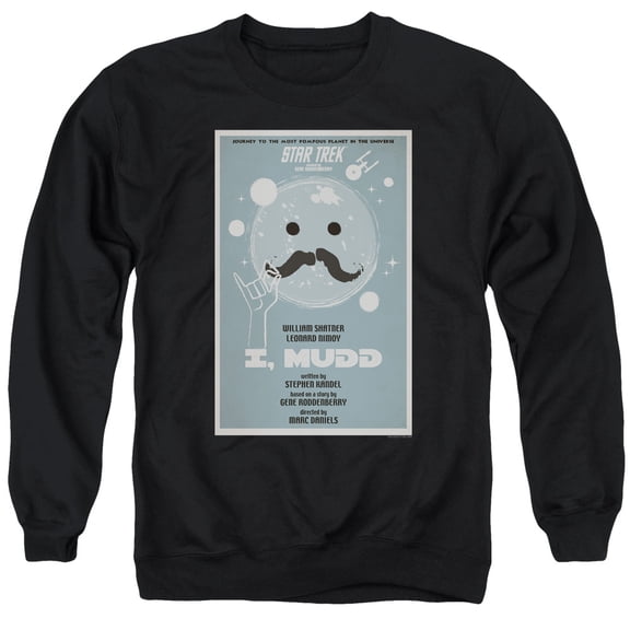 Star Trek Tos Episode 37 Adult Crewneck Sweatshirt Black