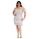 thumbnail image 5 of Vestido smock Roman Fashion Tallas Extras, 1551 (Blanco floreado) blanco 38 Roman Fashion V-HM-1551-BLANCO, 5 of 6