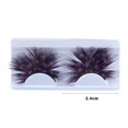thumbnail image 4 of Lightweight False Eyelashes 1 Pair 3d Colorful Blue Feather Fake Eyelashes for Halloween Cosplay Party, 4 of 8