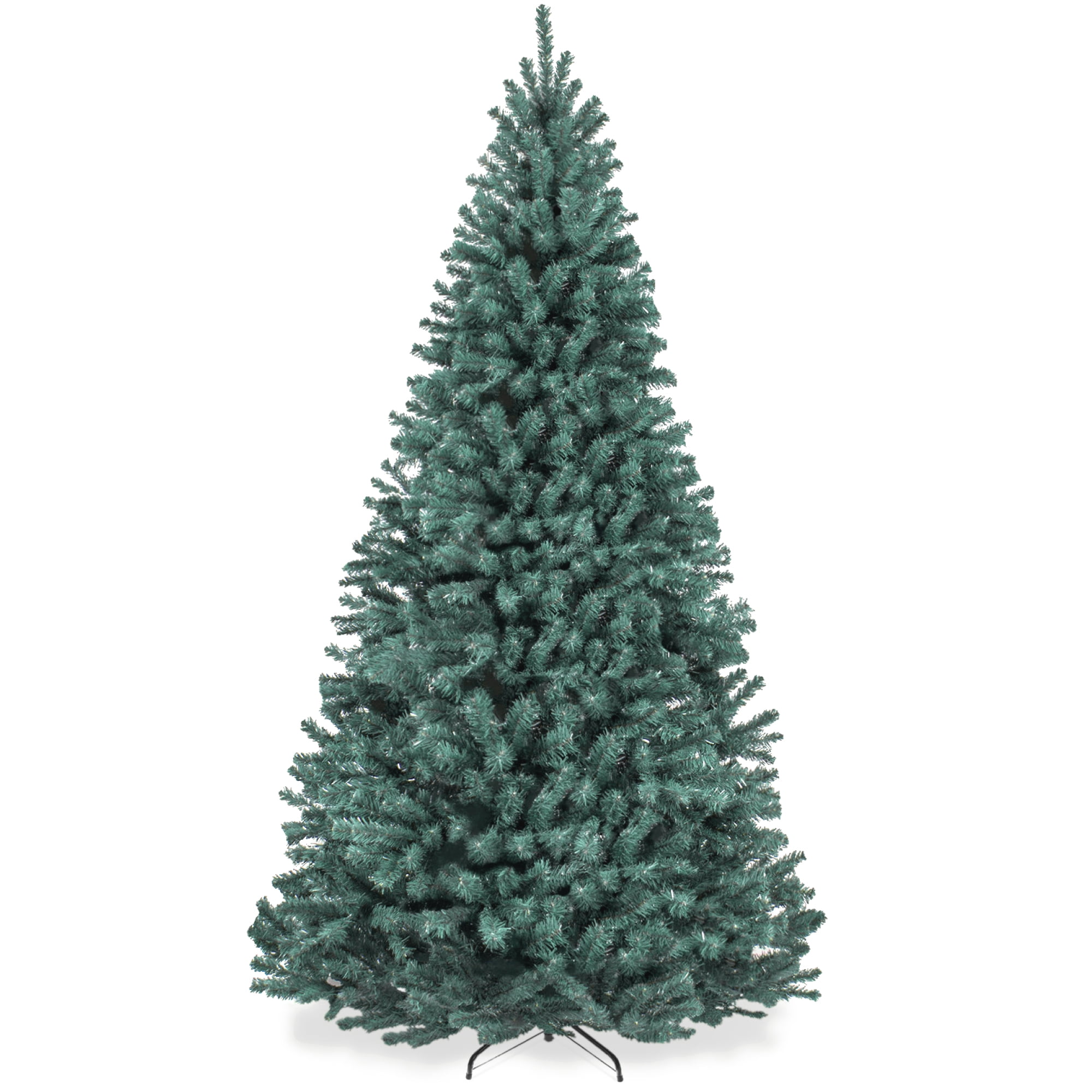 Best Choice Products Artificial Christmas Tree, 4.5ft Premium Unlit Spruce Design, Dense Branches Blue Spruce
