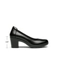 thumbnail image 5 of DREAM PAIRS Women's Chunky Closed Toe Low Block Heels Work Pumps Comfortable Round Toe Dress Wedding Shoes, 5 of 8