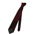 thumbnail image 7 of Zufioo Red Gothic Skeleton Throne Print Men's Silk Tie, Business Suit Tie - Anti-floating Buckle Design, Clothing Accessories Suitable for Business, Daily Life, Banquets, 7 of 7