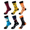 thumbnail image 3 of GYRATEDREAM 6 Pairs Kids Halloween Crew Socks Boys Girls Pumpkin Funny Boot Socks Children Cosplay Party Carnival Game Holiday Calf Socks for 5-14 Years, 3 of 6