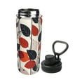 thumbnail image 2 of Yiaed Modern Abstract Leaf Pattern Print Sports Insulated Kettle Bottle Reusable Stainless Steel Insulated Cup, Outdoor Portable Casual Stainless Steel Insulation Cup, 2 of 7
