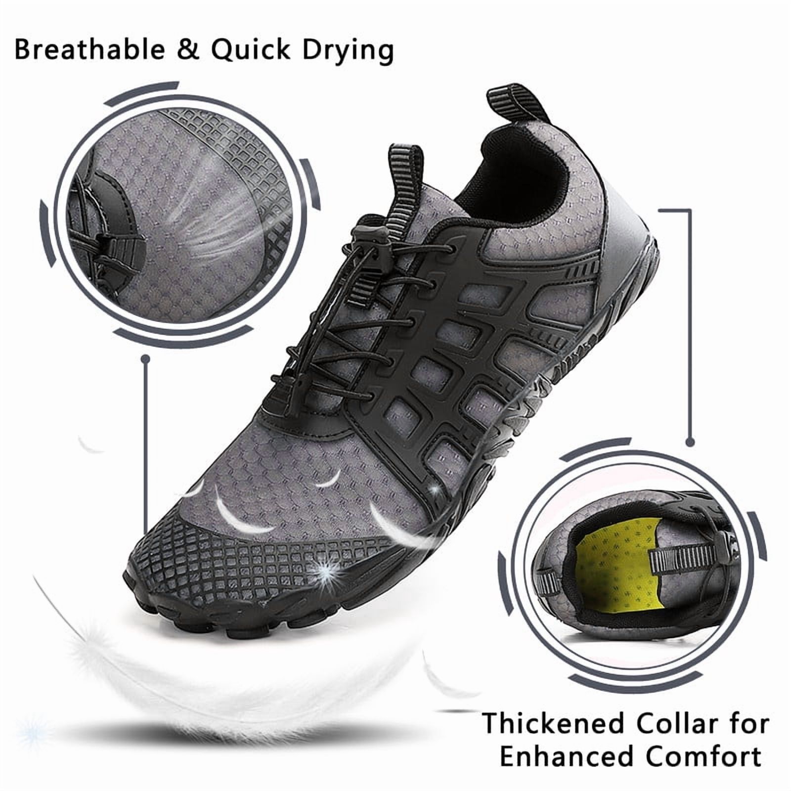 Stepedia Men's Women's Water Shoes Wide Quick Drying Sports Aqua Shoes for Hiking Swimming Surfing Beach