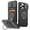 Black, variant on For iPhone 17 Pro Max Case with Card Holder & Kickstand & Slide Camera Lens Cover & Camera Stand & Wallet, Heavy Duty Rugged Phone Case Cover