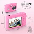 thumbnail image 2 of HUISZJ Digital Camera Cover, Lightweight Camera Sleeve with Lanyard Slim Fit, Soft Silicone Protective Case Camera Accessories (Pink), 2 of 10