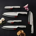 thumbnail image 1 of Sabatier Set de Couteaux en Acier Allemand avec Gaines de Garde-Bord, Lot de 5, 1 of 2