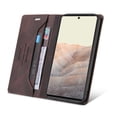 thumbnail image 4 of For Apple iPhone 16 Wallet Case, PU Leather RFID Blocking Card Slots Magnetic Flip Holder Slim Durable Protective Phone Case Cover For iPhone 16, Brown, 4 of 7
