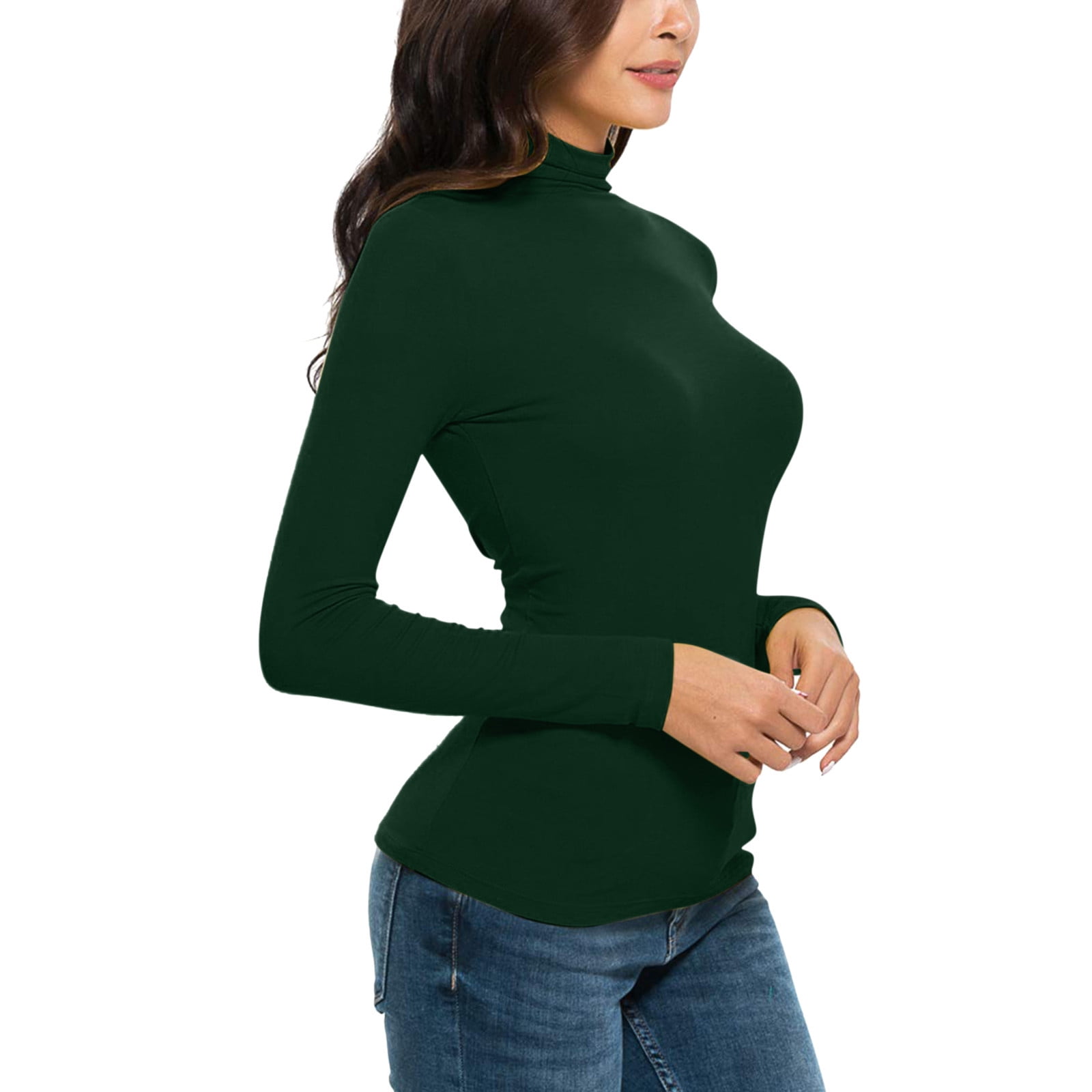 mock neck plus size tops