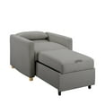 thumbnail image 4 of Serta Carly Scandinavian Style Convertible Chair, Gray Fabric, 4 of 7