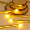 thumbnail image 4 of 2 velas cónicas 3D sin llama, velas LED parpadeantes de cera real a pilas para bodas y decoración del hogar., 4 of 7