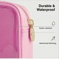 thumbnail image 2 of Clear Makeup Bag with Initial,Travel Toiletry Bag Cute Cosmetic Bags Organizer, Travel Essentials Gifts for Women, 2 of 7