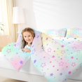 thumbnail image 3 of Manfei Dreamy Watercolor Stars Twin Comforter Sets,Kawaii Cartoon Theme Bedding Set,Multicolor,Polkadot Reversible,2-Piece,1 Comforter and 1 Pillowcase, 3 of 7