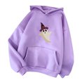 thumbnail image 2 of ICHUANYI Clearance Women's Fashion Casual Long Sleeve Print Hooded Pocket Sweatshirt Tops Blouse ICHUANYI "ICHUANYI", 2 of 3