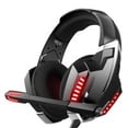 thumbnail image 2 of ONIKUMA Auriculares para juegos Auriculares con cable RGB Luz LED Auriculares para juegos de computadora Micrófono con cancelación de ruido, Rojo Yuarrent EL001229-02B, 2 of 2