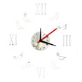 thumbnail image 2 of Etiqueta engomada del espejo de la nota de la música reloj DIY calcomanías con espejo de acrílico reloj de pared decoración de la habitación del hogar papel tapiz Advancent JJ11072-01, 2 of 6