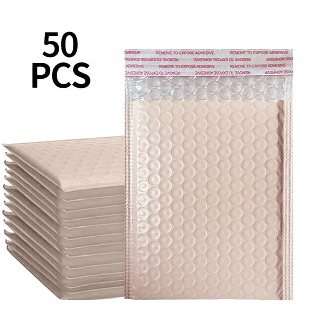 JENIKR 50Pcs Co Extruded Film Bubble Envelope Bag Bubble Bag Proof Express Bag Thickened Clothing Self Adhesive Packing Material Home Textile Storage Pk2