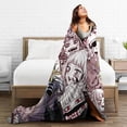 thumbnail image 5 of My Hero Academia Himiko Toga Bed Blanket Air Conditioner Quilt Ultra Soft Flannel Blanket All Season Fuzzy Blanket Reversible Fluffy Plush Blanket 50"X40", 5 of 8