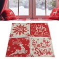 thumbnail image 4 of Christmas Pillow Covers, Christmas Pillowcase Deer Snowflake Snowman Invisibility Zipper  For Christmas 01, 4 of 8