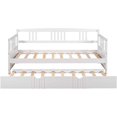 thumbnail image 7 of Harper & Bright Designs Twin Daybed with Trundle, Modern Solid Wood Daybed Frame, White, 7 of 7