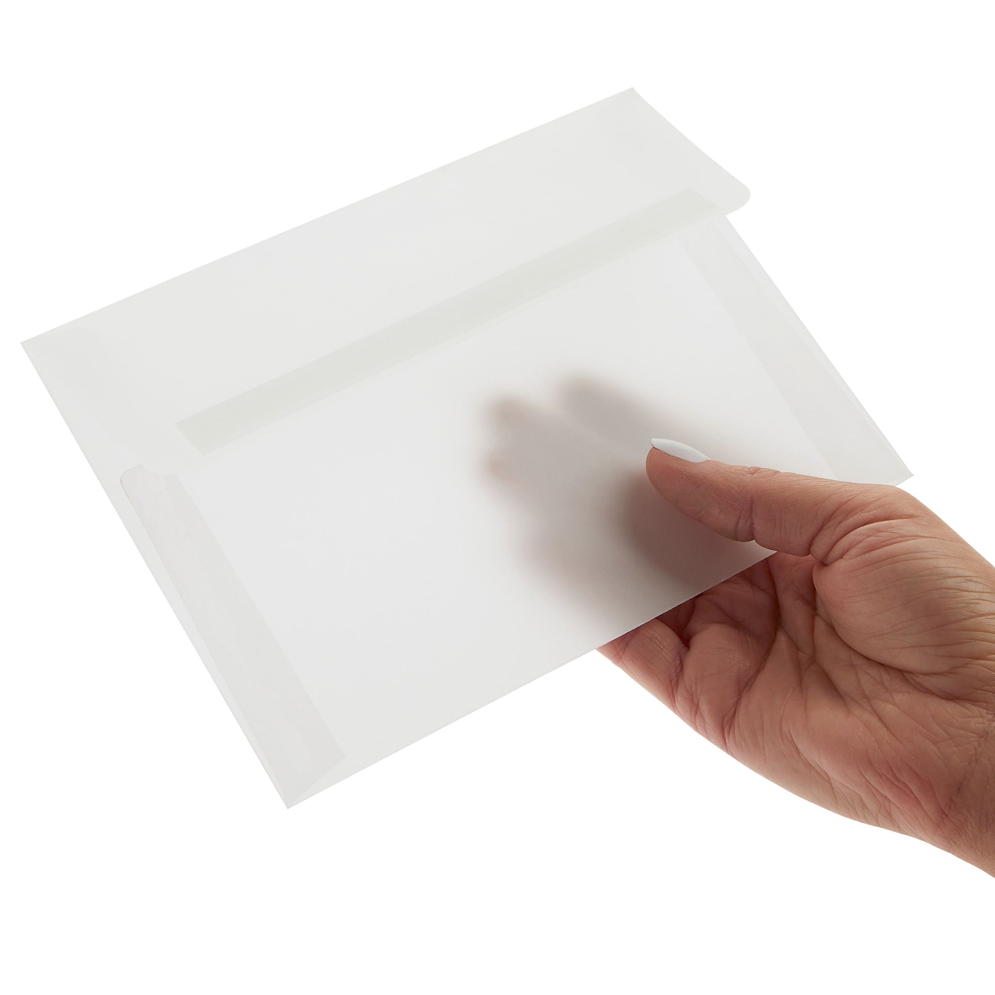 25 Square Vellum Translucent Envelopes, Vellum Wedding Envelopes