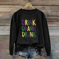 thumbnail image 2 of Tweang Mardi Gras Tops for Women Mardi Gras Clothing Fall Sweatshirts for Women Half Zip Sweatshirt Women Blazer Jackets for Women Hooded Sweatshirt Mardi Gras Womens Shirt Black M, 2 of 4