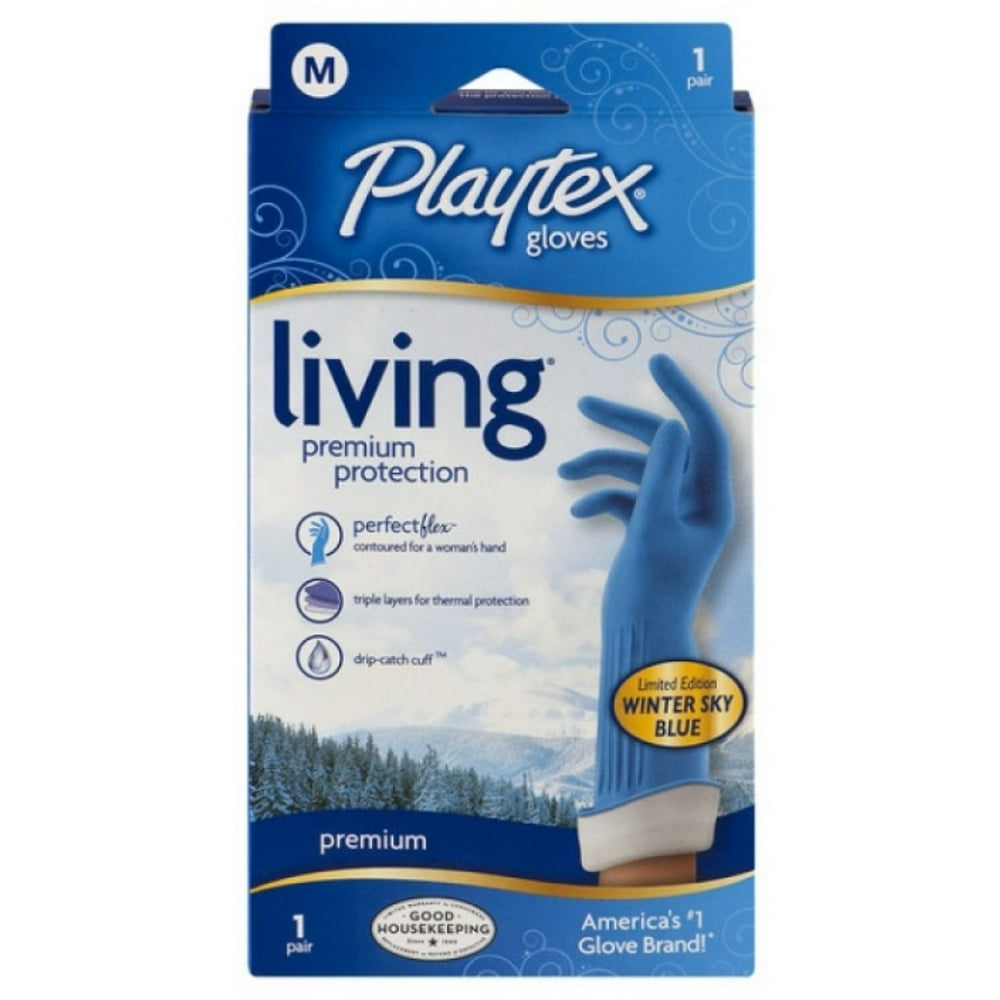 Playtex Living Premium Protection Gloves, Medium 1 Pair (Pack of 2