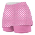 thumbnail image 5 of Mceream Athletic Skirt with Leggings Plus Size High Waist Tummy Control Tennis Skirted Leggings Lightweight Yoga Leggings Shorts Printed Golf Workout Skort with Pockets Joggers Pink S, 5 of 5